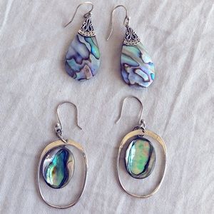 Mother of Pearl silver earrings